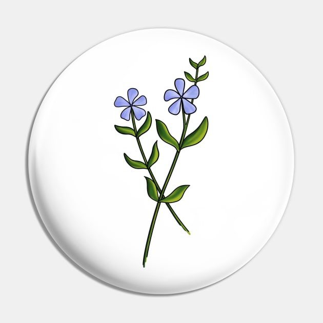 Periwinkle Pin by Reeseworks