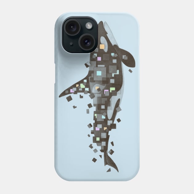 Fractured Killer Whale Phone Case by Terry Fan