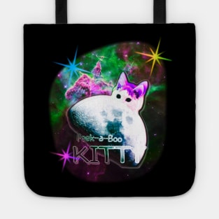 Peek-a-Boo Space Kitty Tote