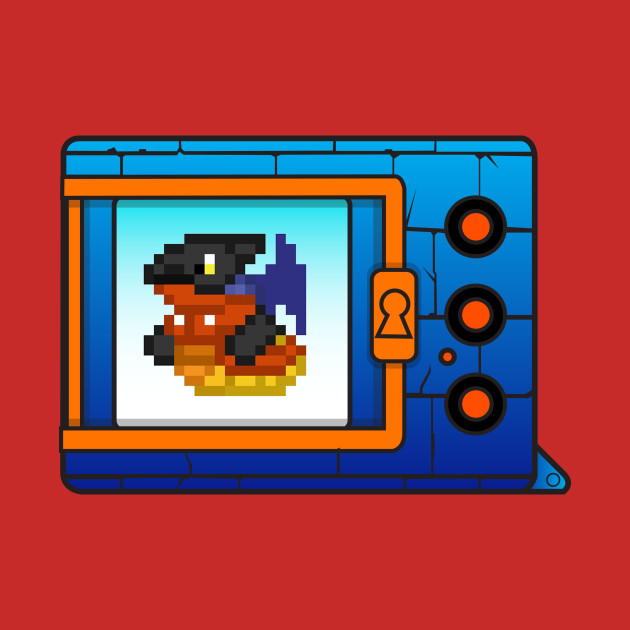 digimon vpet ver 4 megadramon - Digimon - T-Shirt | TeePublic