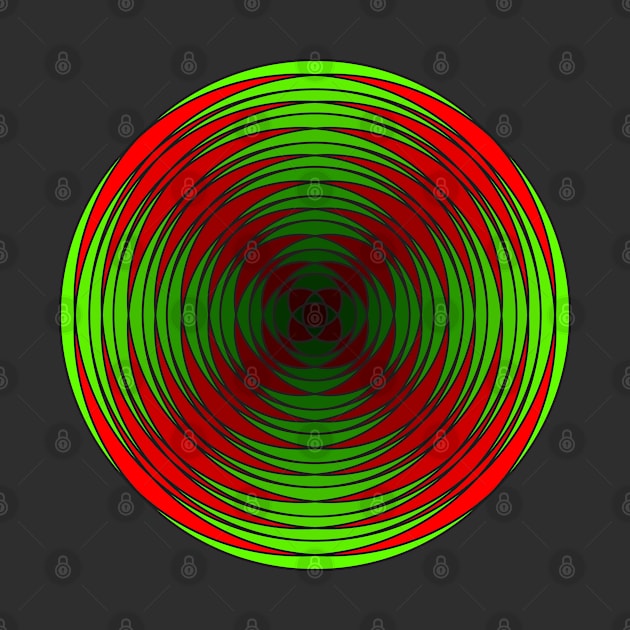 Fuzzy Circular Logic Green 1 by The Knotty Works