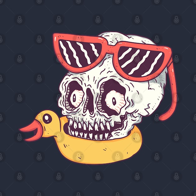 beach skull by hex