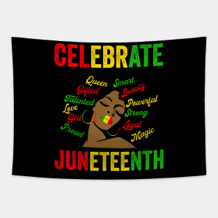 CELEBRATE JUNETEENTH Tapestry