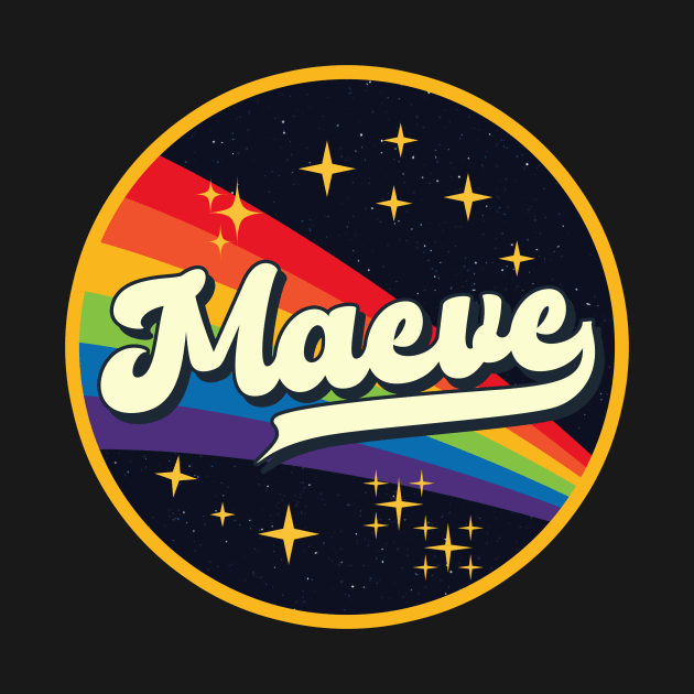 Maeve // Rainbow In Space Vintage Style by LMW Art