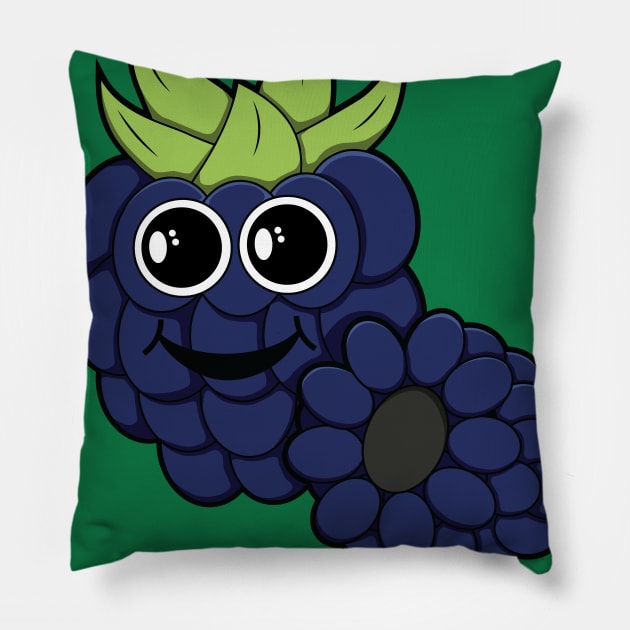 Blackberry Pillow by Shapetrix