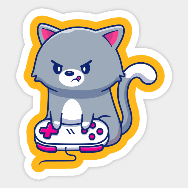 Angry Cat Sticker for iOS & Android