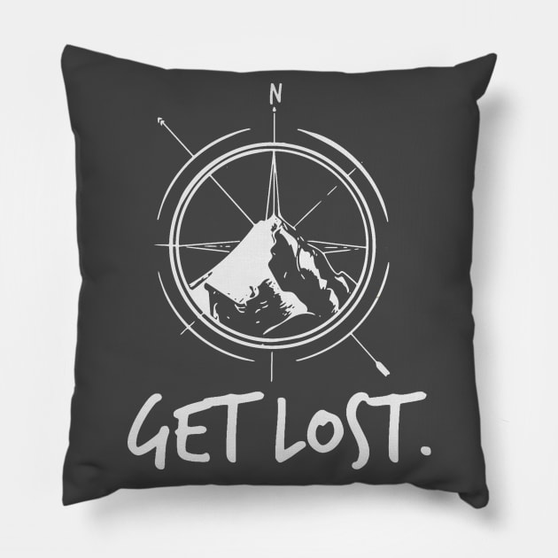 Get Lost. Pillow by Thistle Kent