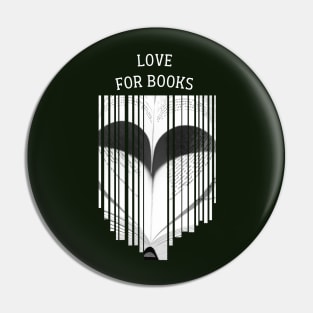 In love with books Pin