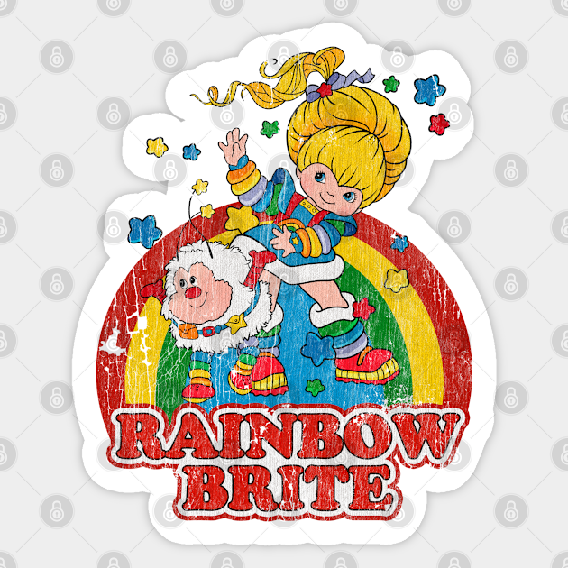 Distressed Rainbow Brite - Rainbow Brite - Sticker