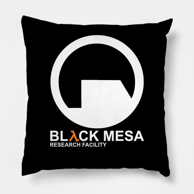 Black Mesa Research Facility Pillow by ExplodingZombie