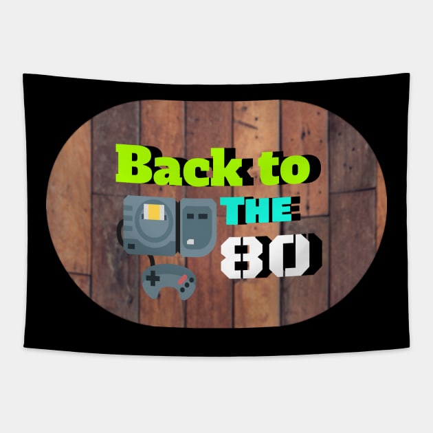 Funny back 80's Shirts Tapestry by KURA SHOP