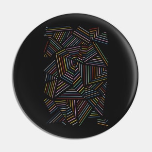 Ab Linear Rainbow Black Pin