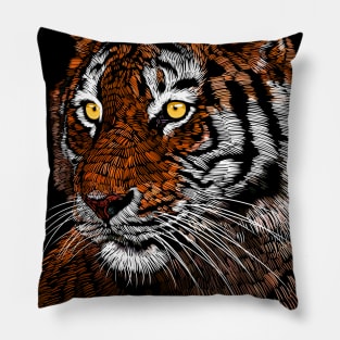 Sketch Tiger style Pillow