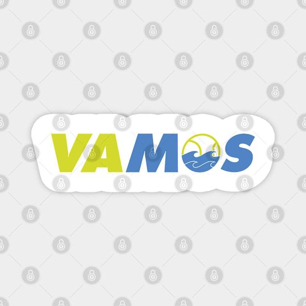 VAMOS Let's Go Tennis Design by CoVA Tennis Magnet by CoVA Tennis