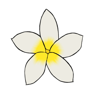 White and yellow flower T-Shirt