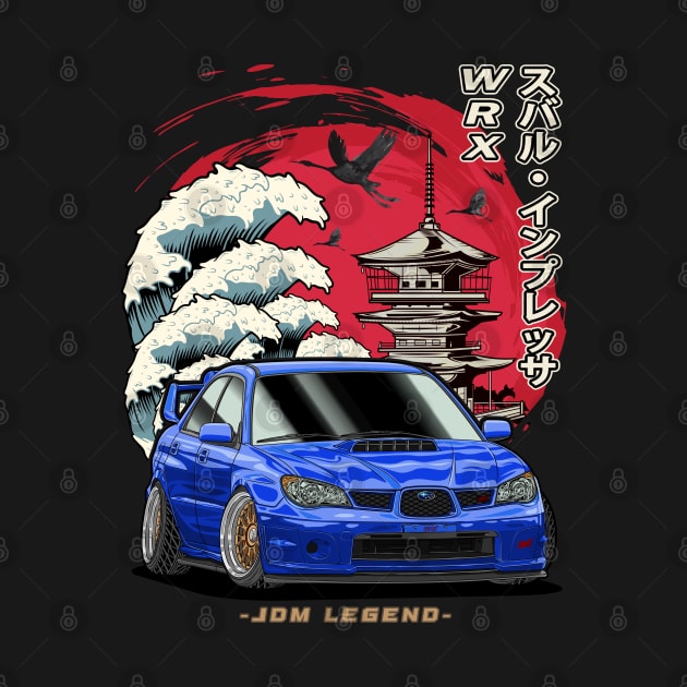 Niippon Blue Subie Impreza WRX STi Hawk Eye by Guyvit