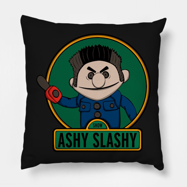 The ashy slashy show Pillow by Melonseta