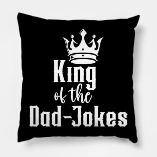 King of the Dad Jokes (for Dark Shirts) Pillow