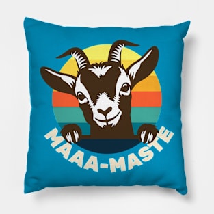 Goat Yoga - Maaa-Maste - Cute Goat Pillow