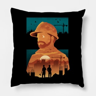 Builder Negative Space Pillow