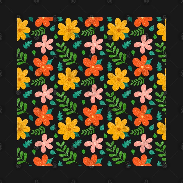 Colorful Floral pattern by Juliana Costa