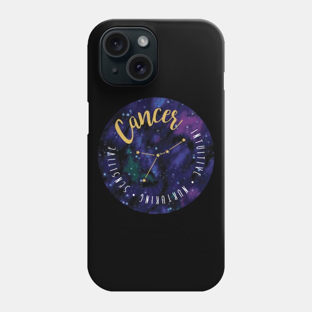 Cancer Zodiac Phone Case by CreativeHermitCo