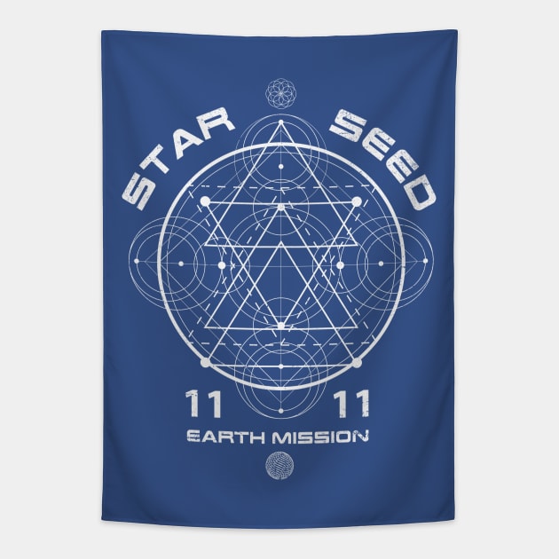 Starseed Sacred Geometry - V3 Tapestry by rycotokyo81