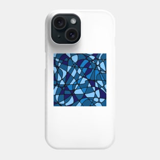 Stained Glass Blue Phone Case