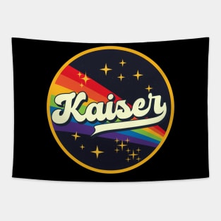 Kaiser // Rainbow In Space Vintage Style Tapestry