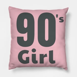 Nostalgic 90's Girl Graphic Design | Growing up in the 90s. Pillow