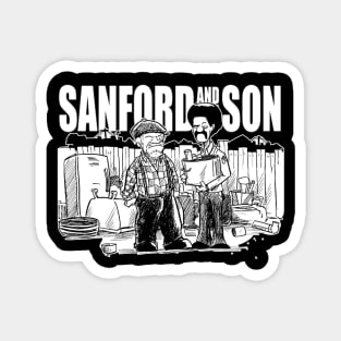 sanford and son black and white Magnet