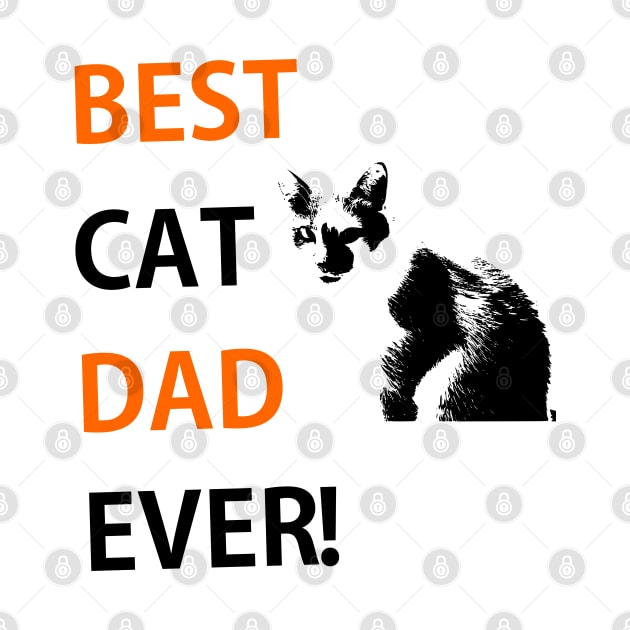 Best Cat Dad Ever Shirt, Cat Dad, Fathers Shirt, Personalized gift For Dad or Papa, for Father's Day by Toozidi T Shirts