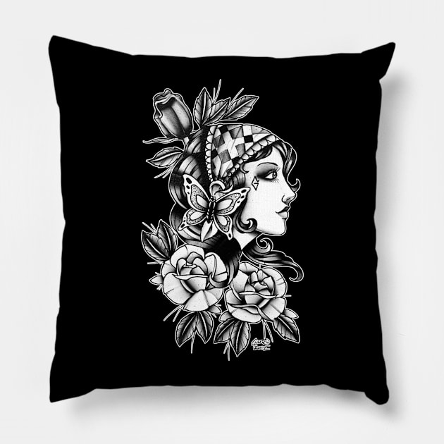 Gipsy Girl 01 Pillow by Guru