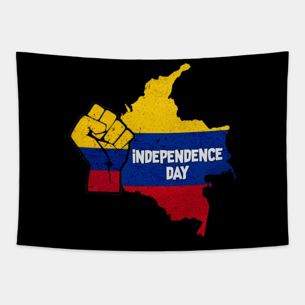 Independence day Hand colombia Tapestry by 29Butterfly_Studio