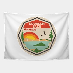 DeQueen Lake Arkansas Colorful Scene Tapestry