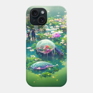 Waterlilies Space Landed Phone Case