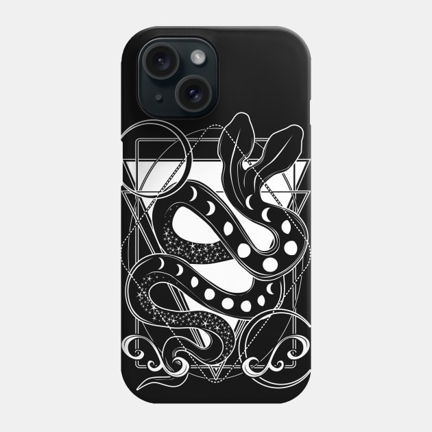 Moon Serpent Phone Case by Von Kowen