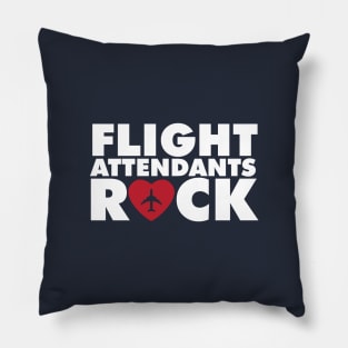 Flight Attendants rock with plane inside hearth Pillow