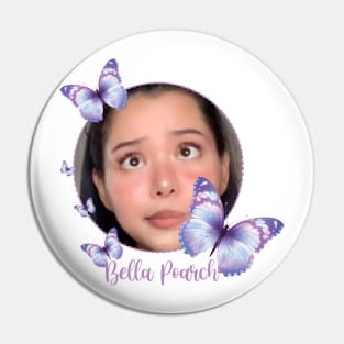 BELLA POARCH with purple butterflies Pin