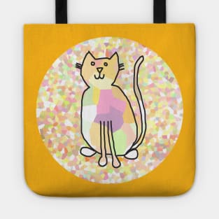 Cat on Pale Yellow Tote