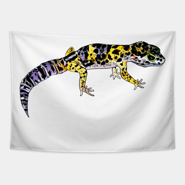 Gecko Tapestry by VicaVeresk