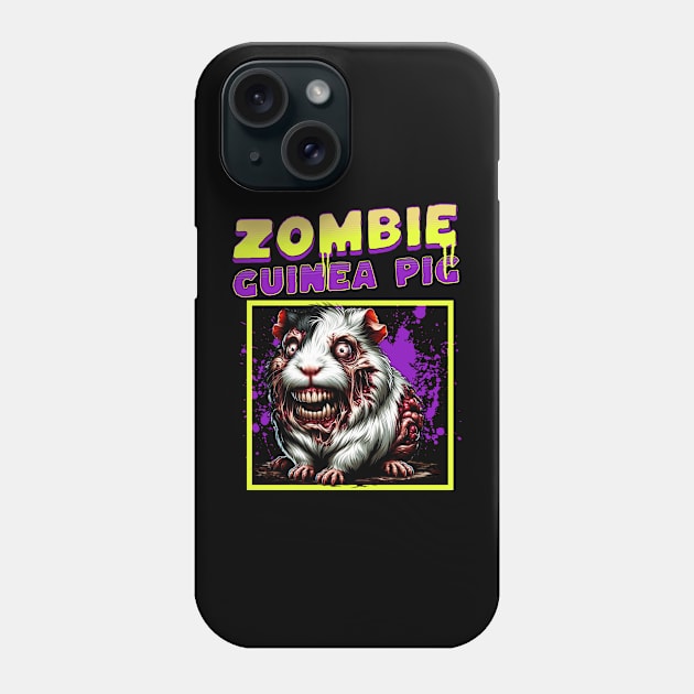 Zombie Guinea Pig funny Phone Case by woormle