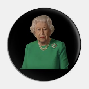 Queen Elizabeth Green screen Dress Pin