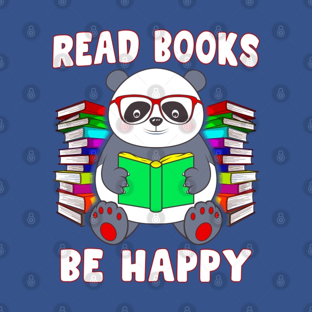 Read Books Be Happy Panda Reading Literacy by E