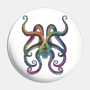 Rainbow Tentacles Pin