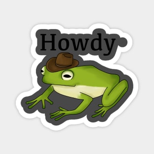 Howdy frog Magnet