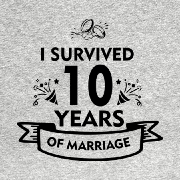 10th Wedding Anniversary Gift For Husband Or Wife 10th Anniversary Kids T Shirt Teepublic