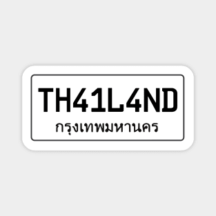 Thailand car plate Magnet