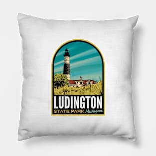 Ludington State Park Michigan Pillow