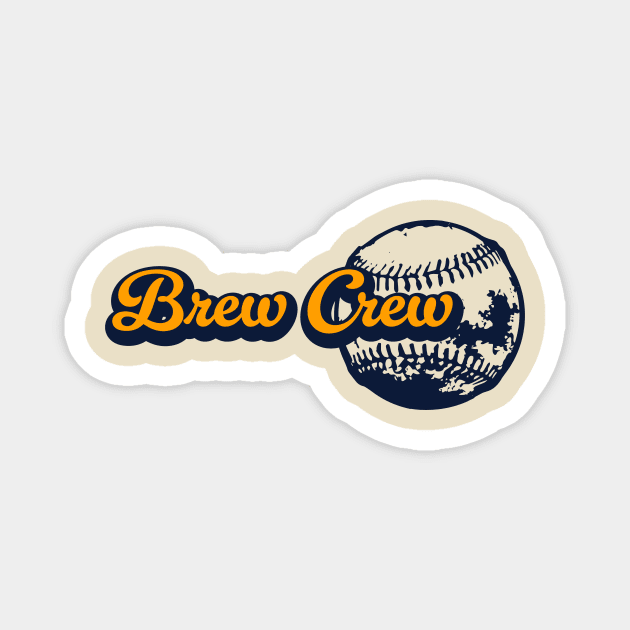 Brew Crew Baseball Magnet by Throwzack